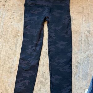 SPANX Black Camouflage Leggings